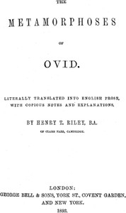 Cover of The Metamorphoses of Ovid, Books I-VII by Ovid